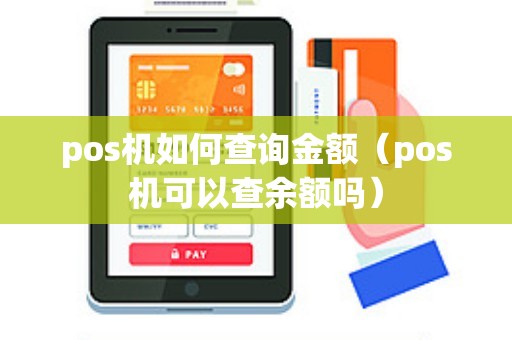 pos机如何查询金额（pos机可以查余额吗）