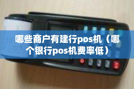 哪些商户有建行pos机（哪个银行pos机费率低）