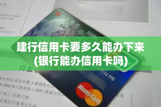 建行信用卡要多久能办下来(银行能办信用卡吗)