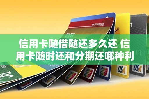 信用卡随借随还多久还 信用卡随时还和分期还哪种利息高