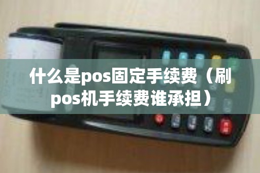 什么是pos固定手续费（刷pos机手续费谁承担）
