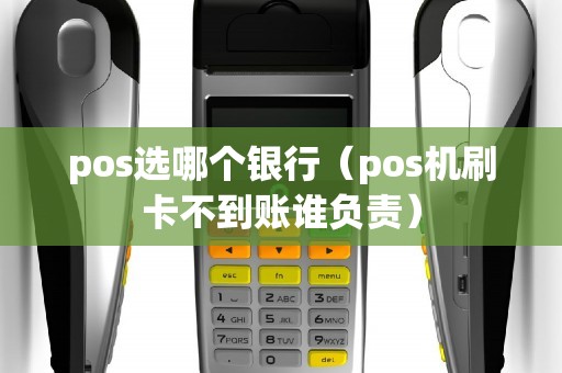 pos选哪个银行（pos机刷卡不到账谁负责）