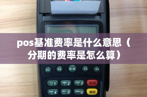 pos基准费率是什么意思（分期的费率是怎么算）