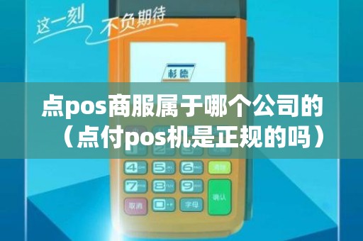 点pos商服属于哪个公司的（点付pos机是正规的吗）