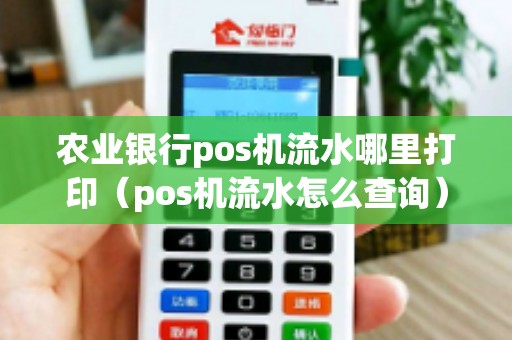 农业银行pos机流水哪里打印（pos机流水怎么查询）