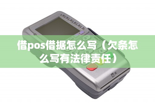 借pos借据怎么写（欠条怎么写有法律责任）