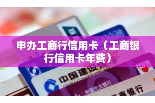 申办工商行信用卡（工商银行信用卡年费）