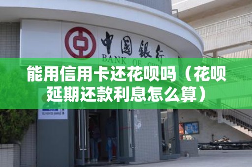 能用信用卡还花呗吗（花呗延期还款利息怎么算）