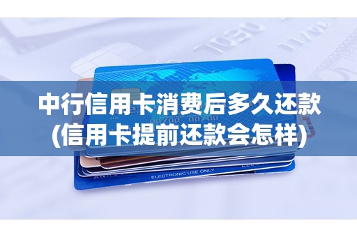 中行信用卡消费后多久还款(信用卡提前还款会怎样)