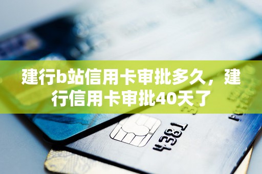 建行b站信用卡审批多久，建行信用卡审批40天了