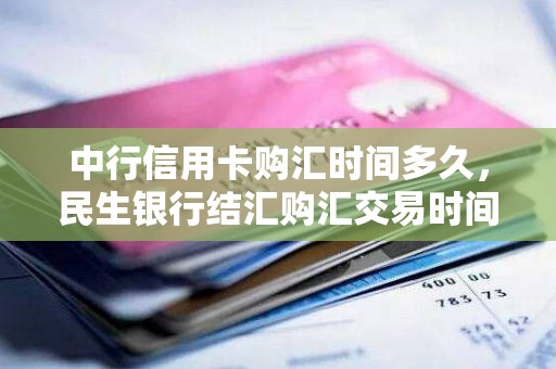 中行信用卡购汇时间多久，民生银行结汇购汇交易时间