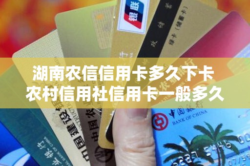 湖南农信信用卡多久下卡 农村信用社信用卡一般多久下来