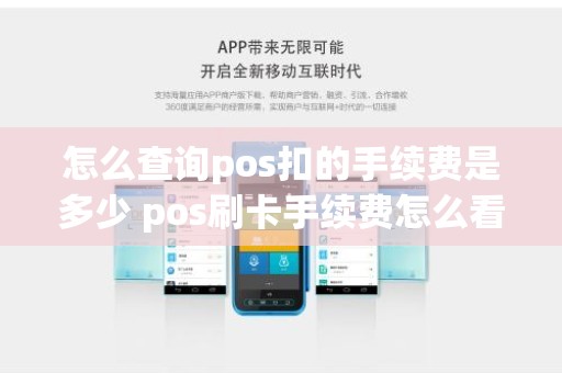 怎么查询pos扣的手续费是多少 pos刷卡手续费怎么看