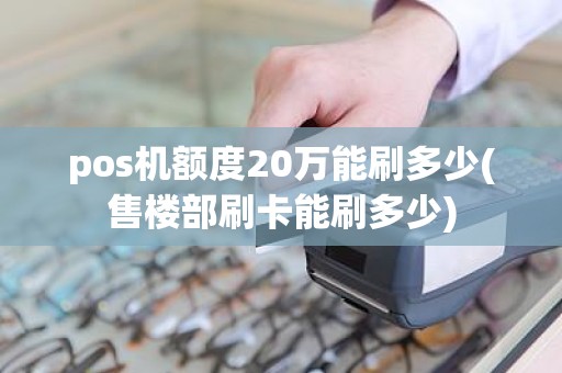 pos机额度20万能刷多少(售楼部刷卡能刷多少)