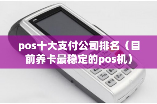 pos十大支付公司排名（目前养卡最稳定的pos机）