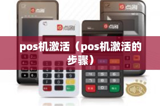 pos机激活（pos机激活的步骤）