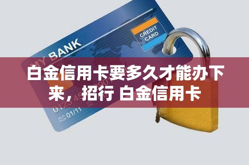 白金信用卡要多久才能办下来，招行 白金信用卡