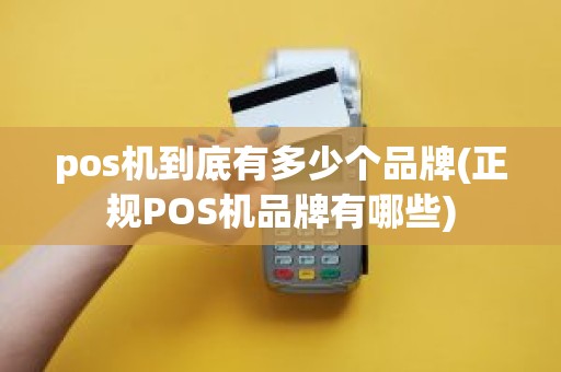 pos机到底有多少个品牌(正规POS机品牌有哪些)
