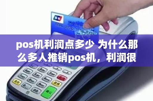 pos机利润点多少 为什么那么多人推销pos机，利润很大吗