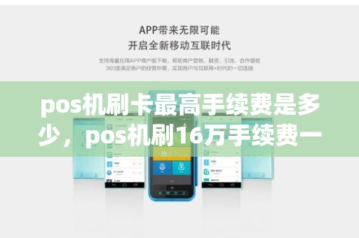 pos机刷卡最高手续费是多少，pos机刷16万手续费一般多少