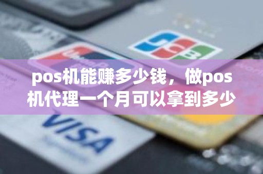pos机能赚多少钱,做pos机代理一个月可以拿到多少分润 pos机能赚多少钱,做pos机代理一个月可以拿到多少分润