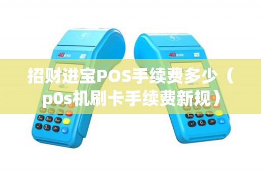 招财进宝POS手续费多少（p0s机刷卡手续费新规）