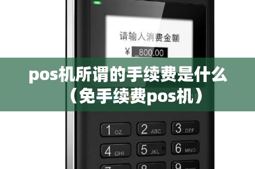 pos机所谓的手续费是什么（免手续费pos机）