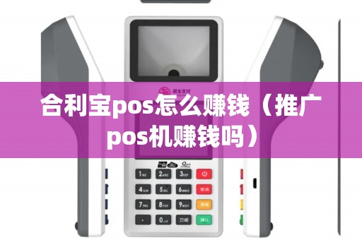 合利宝pos怎么赚钱（推广pos机赚钱吗）