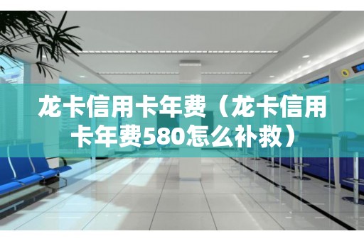 龙卡信用卡年费（龙卡信用卡年费580怎么补救）