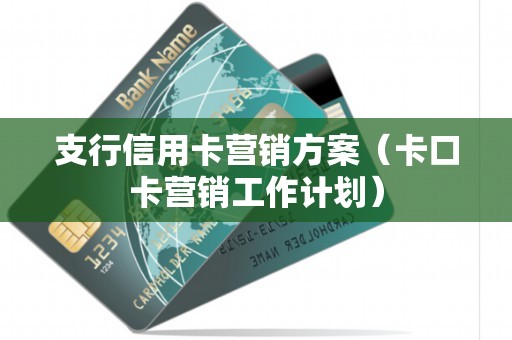 支行信用卡营销方案(卡口卡营销工作计划) 支行信用卡营销方案(卡口卡营销工作计划)