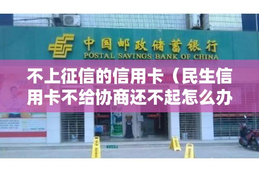 不上征信的信用卡（民生信用卡不给协商还不起怎么办）