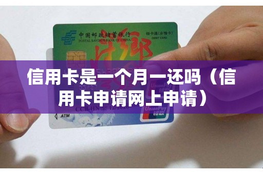 信用卡是一个月一还吗（信用卡申请网上申请）