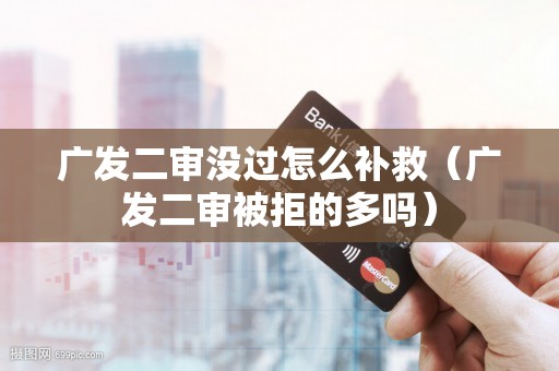 广发二审没过怎么补救(广发二审被拒的多吗) 广发二审没过怎么补救(广发二审被拒的多吗)