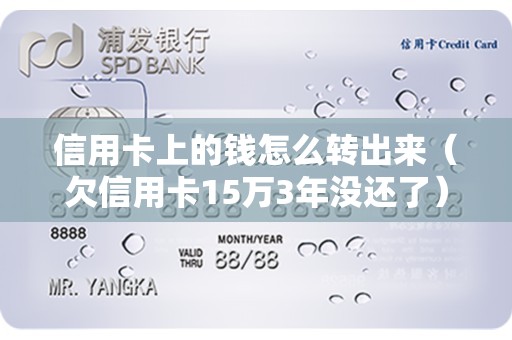 信用卡上的钱怎么转出来（欠信用卡15万3年没还了）