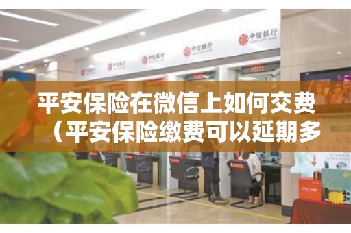 平安保险在微信上如何交费（平安保险缴费可以延期多久）