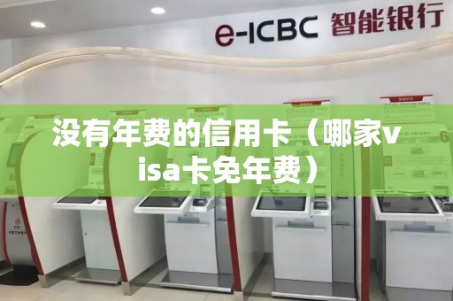 没有年费的信用卡（哪家visa卡免年费）
