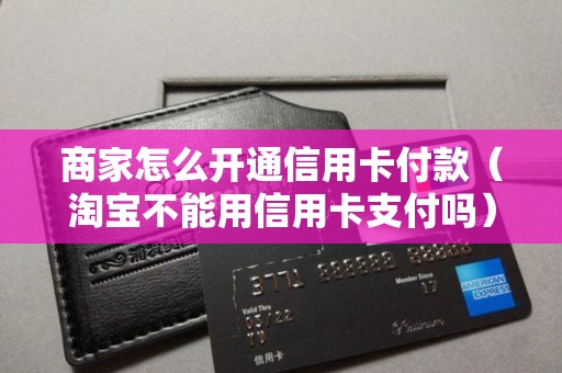 商家怎么开通信用卡付款（淘宝不能用信用卡支付吗）