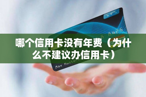 哪个信用卡没有年费（为什么不建议办信用卡）