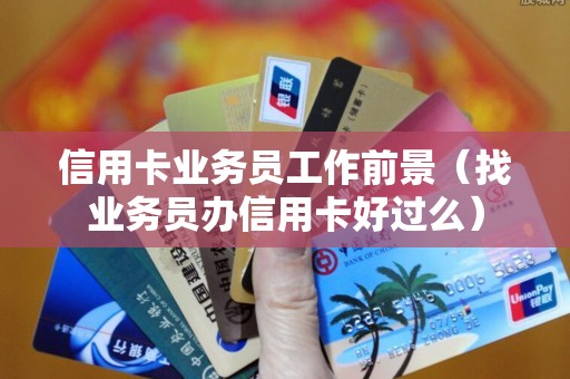 信用卡业务员工作前景（找业务员办信用卡好过么）