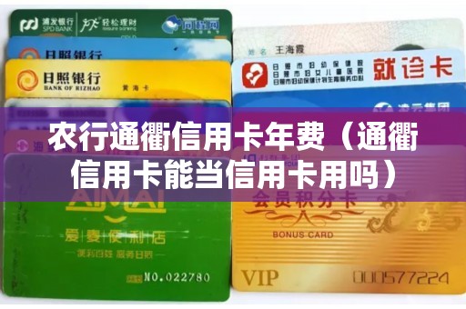 农行通衢信用卡年费（通衢信用卡能当信用卡用吗）