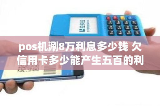 pos机涮8万利息多少钱 欠信用卡多少能产生五百的利息
