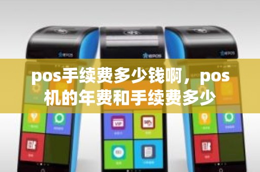 pos手续费多少钱啊，pos机的年费和手续费多少