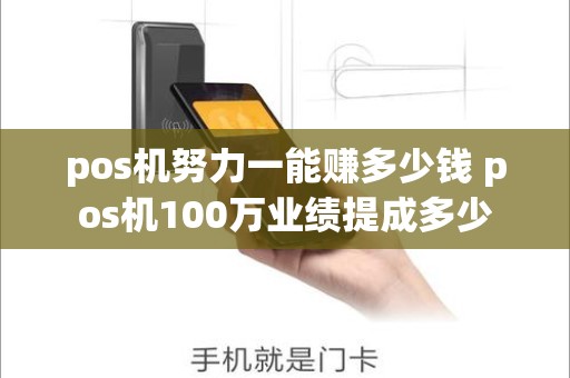 pos机努力一能赚多少钱 pos机100万业绩提成多少