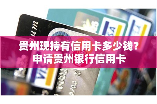 贵州现持有信用卡多少钱？申请贵州银行信用卡