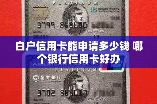 白户信用卡能申请多少钱 哪个银行信用卡好办