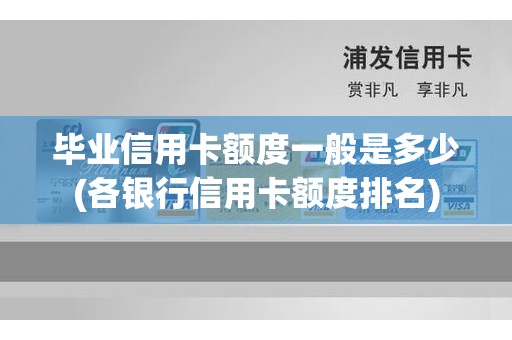 毕业信用卡额度一般是多少(各银行信用卡额度排名)