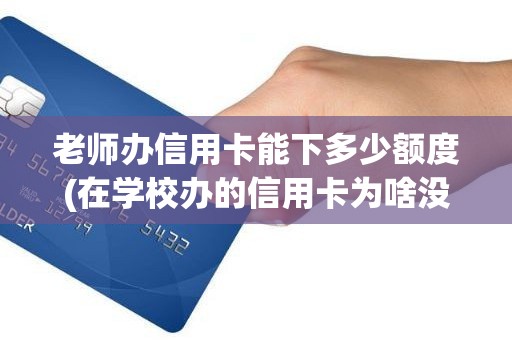 老师办信用卡能下多少额度(在学校办的信用卡为啥没额度)
