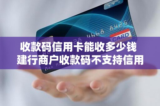 收款码信用卡能收多少钱 建行商户收款码不支持信用卡