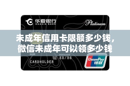 未成年信用卡限额多少钱,微信未成年可以领多少钱 未成年信用卡限额多少钱,微信未成年可以领多少钱