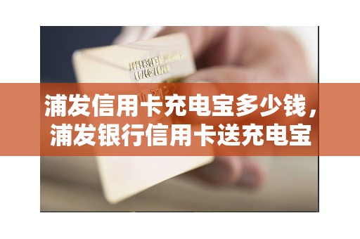 浦发信用卡充电宝多少钱,浦发银行信用卡送充电宝 浦发信用卡充电宝多少钱,浦发银行信用卡送充电宝